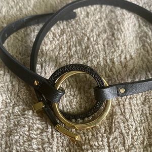 Michael kors leather belt bracelet
